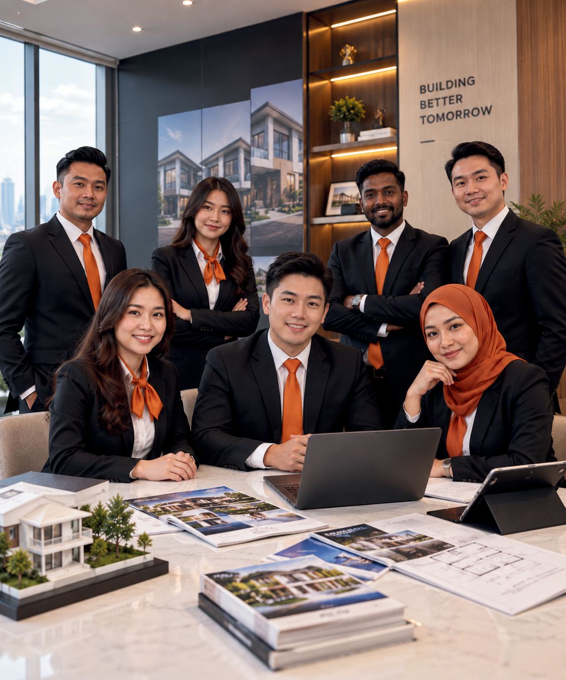 VIKS Properties team in the office